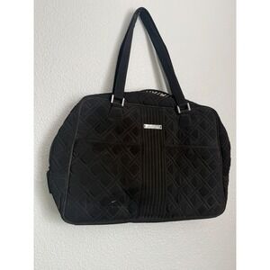 Vera‎ Bradley Quilted laptop business Travel Bag Black tote